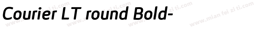 Courier LT round Bold字体转换